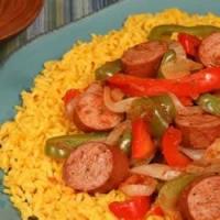Spicy Yellow Rice and Smoked Sausage_image