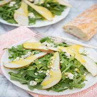 Arugula, Pear & Blue Cheese Salad with Warm Vinaigrette Recipe - (4.2/5)_image
