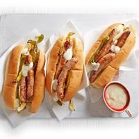 Philly-style cheese dogs image