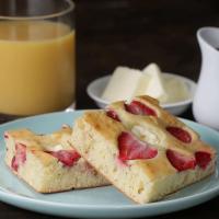 Strawberry Shortcake Sheet Pan Pancakes Recipe by Tasty image
