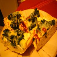 Mozzarella and Spinach Crostini image