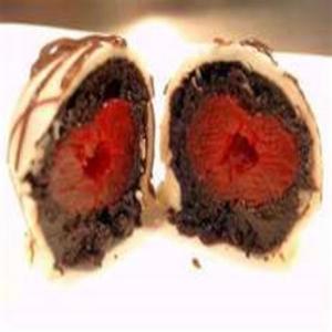 Chocolate Covered Cherry Cake Truffles_image