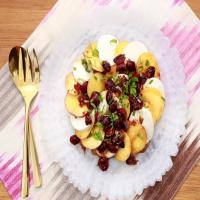 Peach Caprese Salad with Balsamic Cherries image