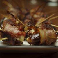 Bacon Wrapped Dates Stuffed with Blue Cheese image