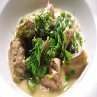 Veal Stew with Artichoke Hearts, Fava Beans, and Peas image