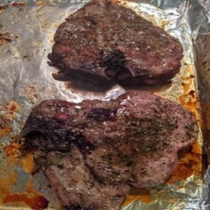 Simple Baked Rosemary and Olive Oil Veal Chops Recipe - Food.com_image