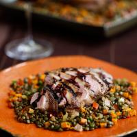 Pan-Seared Five-Spice Duck Breast with Balsamic Jus_image