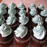Vegan Dark Chocolate Cupcakes With Frosting image