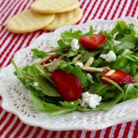 Arugula and Strawberry Salad with Feta Cheese_image