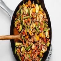Low-Fat Skillet Ground Beef and Vegetables_image