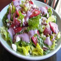 Strawberry Spinach Salad With Yogurt Dressing image