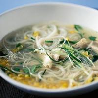 Asian-style chicken noodle soup image