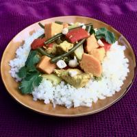 Coconut Curry Chicken and Vegetables in the Slow Cooker image