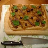 Easy onion and anchovy tart image