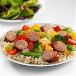 Johnsonville® Apple Chicken Sausage Sweet and Sour Stir Fry_image