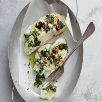 Halibut Stuffed With Kale and Feta Pesto_image
