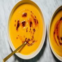 Sweet Potato-Garlic Soup With Chile Oil_image
