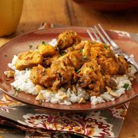 Pumpkin-Curry Chicken over Cashew Rice_image