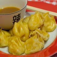 Crab Pot Stickers With Sesame-Ginger Dipping Sauce_image