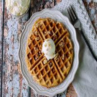 Carrot Cake Waffles With Cream Cheese Butter_image