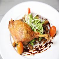 Duck Legs Confit Cooked in a Pouch (