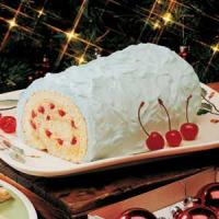 Eggnog Cake Roll image