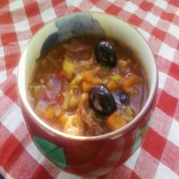 Chunky Chicken Soup, Mediterranean Style_image
