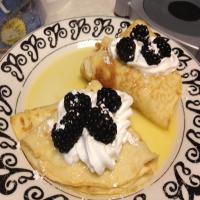 Hot Whiskey Crepes With Raspberries_image