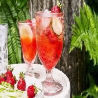 Strawberry-Cucumber Gin-Elderflower Spritz image