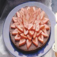 Mocha Brownie Torte with Strawberries image