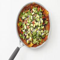 Chilaquiles with Corn and Black Beans image