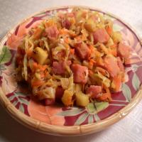 Skillet Cabbage and Ham_image