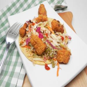 Air Fryer Crispy Fish Tacos with Slaw_image