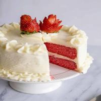 Fresh Strawberry Cake With Cream Cheese Icing - Southern Plate_image