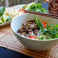 Vietnamese Lemongrass Beef and Noodles image