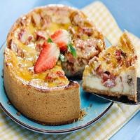 Rhubarb Cheesecake Recipe image