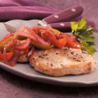 Pork with Sweet Pepper Relish_image