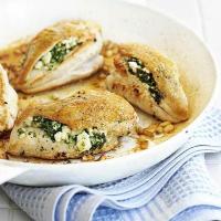 Spinach & feta stuffed chicken image