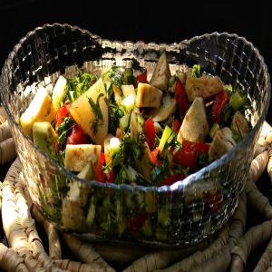 Green Salad With Tahina Sauce Recipe by Tasty_image