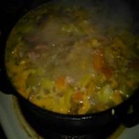 Green Tomato and Country Ham Soup image