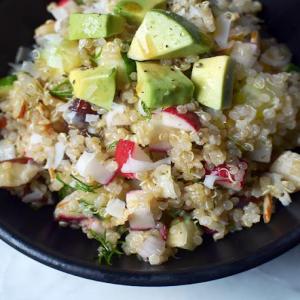 Golden Quinoa Salad with Radish, Dill & Avocado Recipe - (4.5/5) image