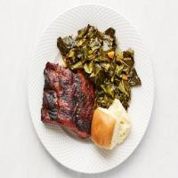 Air Fryer Ribs with Collard Greens image