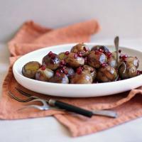 Balsamic-Braised Cipolline Onions with Pomegranate_image