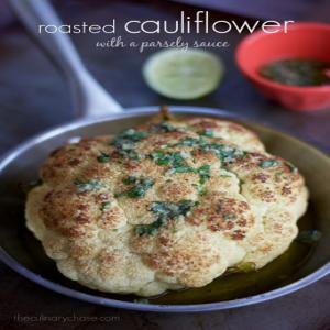 whole roasted cauliflower with a parsley sauce Recipe - (4.4/5) image
