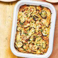 Oven-roasted sweet potato & courgette tortilla image