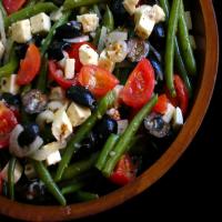 Green Beans With Tomatoes, Olives, and Feta image