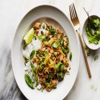 Spicy Turkey Stir-Fry With Crisp Garlic and Ginger image