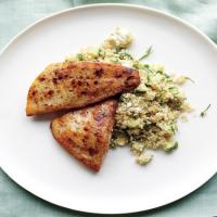 Tilapia and Quinoa with Feta and Cucumber image