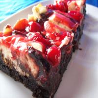 Fudgy Cherry-Cheesecake Brownie Bars image