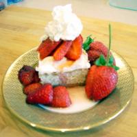 Lemon Meringue Cake with Strawberries image